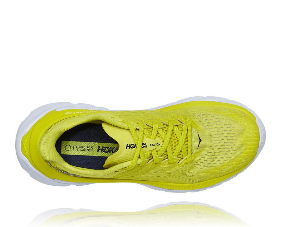 Hoka One One Mens Running Shoes - Clifton Edge - Fluorescence - OIKB82791